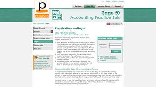 
                            9. Sage 50 Accounting Practice Sets by Perdisco: Registration and login