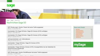 
                            2. Sage 50 - mySage - Sage Schweiz AG