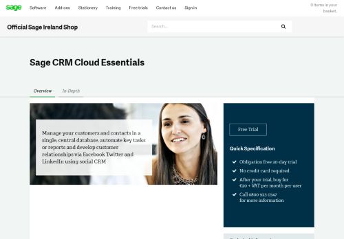 
                            7. Sage CRM Cloud Essential | CRM Software | Sage Ireland Store