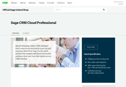 
                            5. Sage CRM Cloud Professional | CRM Software | Sage Ireland Store