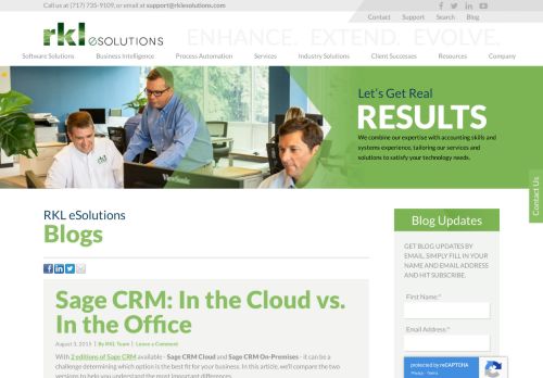 
                            11. Sage CRM: In the Cloud vs. In the Office - RKL eSolutions