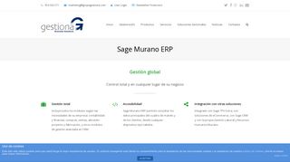 
                            8. Sage Murano ERP - Gestiona Business Solutions