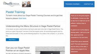 
                            3. Sage Pastel Training - Talent Stream