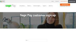 
                            2. Sage Pay customer sign up - Sage Pay