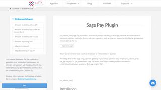 
                            11. Sage Pay Plugin für Shopware - nfx MEDIA
