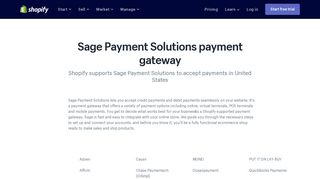 
                            9. Sage Payment Solutions payment gateway in US to accept credit ...