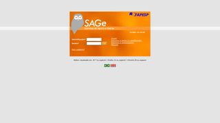 
                            4. SAGe - Sistema de Apoio à Gestão do Fomento - Identificação - Fapesp