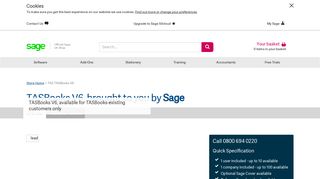 
                            1. Sage TASbooks v6 | Accounts Software | Sage Store