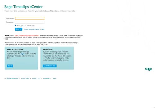 
                            12. Sage Timeslips eCenter