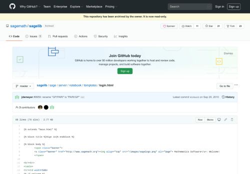 
                            12. sagelib/login.html at master · sagemath/sagelib · GitHub