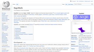 
                            7. SageMath - Wikipedia