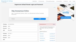 
                            4. Sagemcom Default Router Login and Password - Clean CSS
