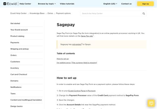 
                            9. Sagepay – Ecwid Help Center - Ecwid Support