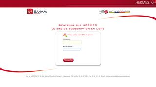 
                            1. SAHAM Assistance - HERMES - Login