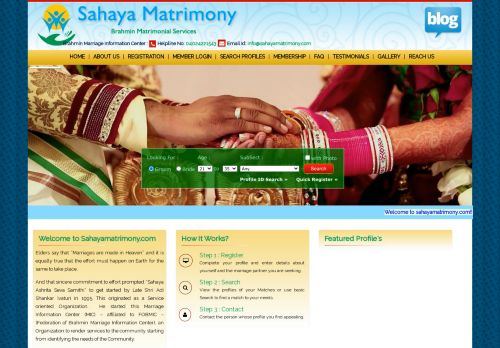 
                            2. sahayamatrimony.com Brahmin Matrimonial Information Services