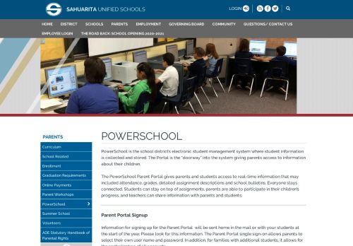 
                            5. Sahuarita Unified School District PowerSchool