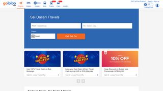 
                            7. Sai Dasari Travels Bus Tickets Booking, Bus Reservation - Goibibo