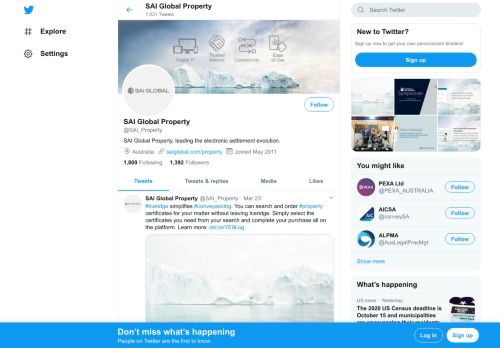 
                            13. SAI Global Property (@SAI_Property) | Twitter