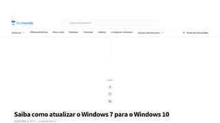
                            5. Saiba como atualizar o Windows 7 para o Windows 10 - TecMundo