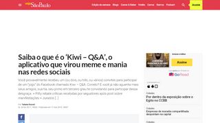 
                            11. Saiba o que é o 'Kiwi – Q&A', o aplicativo que virou meme e mania ...