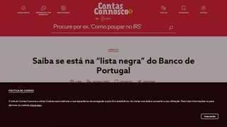 
                            3. Saiba se está na “lista negra” do Banco de Portugal - Contas Connosco