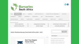 
                            3. SAICA Thuthuka Bursary Fund South Africa 2019 - 2020 - SA Bursaries