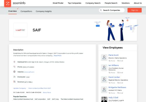 
                            13. SAIF Corporation | ZoomInfo.com