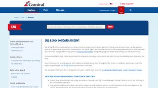 
                            7. Sail & Sign Onboard Account | Carnival Cruise Line