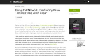 
                            8. Saingi IndoNetwork, IndoTrading Bawa Tampilan yang Lebih Segar ...