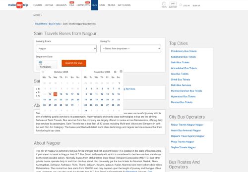 
                            7. Saini Travels Buses to Nagpur, Saini Travels Routes, Fares from ...