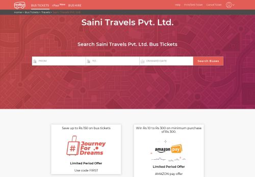 
                            4. Saini Travels Online Bus Ticket Booking, Bus Reservation, Time Table ...