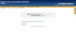 
                            3. Saint Louis University Libraries Catalog