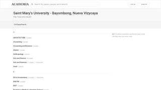 
                            4. Saint Mary's University - Bayombong, Nueva Vizycaya - Academia.edu