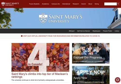 
                            6. Saint Mary's University | Home
