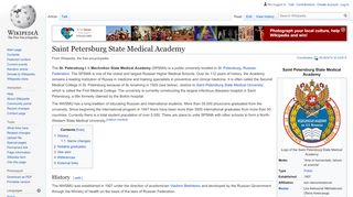 
                            10. Saint Petersburg State Medical Academy - Wikipedia