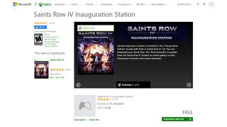 
                            10. Saints Row IV Inauguration Station - Xbox Marketplace