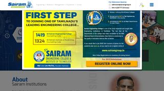 
                            11. Sairam Group of Institutions | Sri Sairam Engineering College | Sri ...