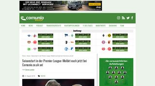 
                            10. Saisonstart in der Premier League: Meldet euch jetzt bei Comunio.co ...