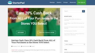 
                            4. Saivian Cash: Earn 20% Cash Back From ALL of Your Purchases in ...