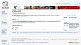 
                            2. SAJ Ranhill - Wikipedia