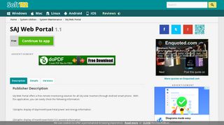 
                            5. SAJ Web Portal 1.1 Free Download