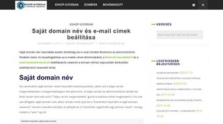 
                            12. Saját domain név és e-mail címek beállítása – Bohemiasoft Blog