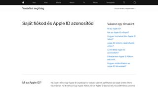 
                            5. Saját fiókod és Apple ID azonosítód - Vásárlási segítség - Apple (HU)