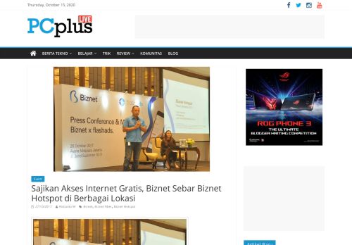 
                            8. Sajikan Akses Internet Gratis, Biznet Sebar Biznet Hotspot di Berbagai ...