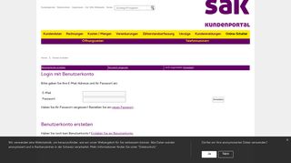 
                            4. SAK Online: Online-Schalter - eGovCenter