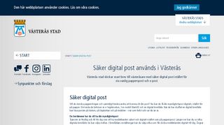 
                            6. Säker digital post - Västerås