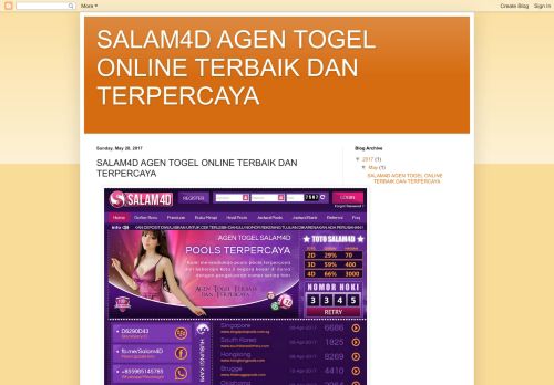 
                            6. SALAM4D AGEN TOGEL ONLINE TERBAIK DAN TERPERCAYA ...