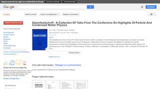 
                            12. Salamfestschrift - A Collection Of Talks From The Conference On ... - Résultats Google Recherche de Livres