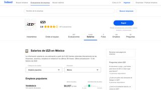 
                            8. Salarios de izzi telecom en México | Indeed.com.mx