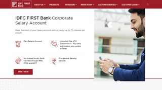 
                            8. Salary Account, Corporate Salary Account | IDFC Bank